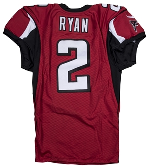 2016 Matt Ryan Game Used Atlanta Falcons Home Jersey Worn On 1/03/2016 Vs New Orleans Saints (Falcons COA)